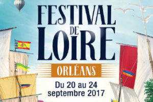 affiche du festival de Loire à Orléans plus grand rassemblement de la marine fluviale