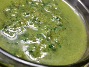 pesto de roquette bio de hotel ecolabel la tonnellerie dans le Val de Loire près du chateau de Cheverny