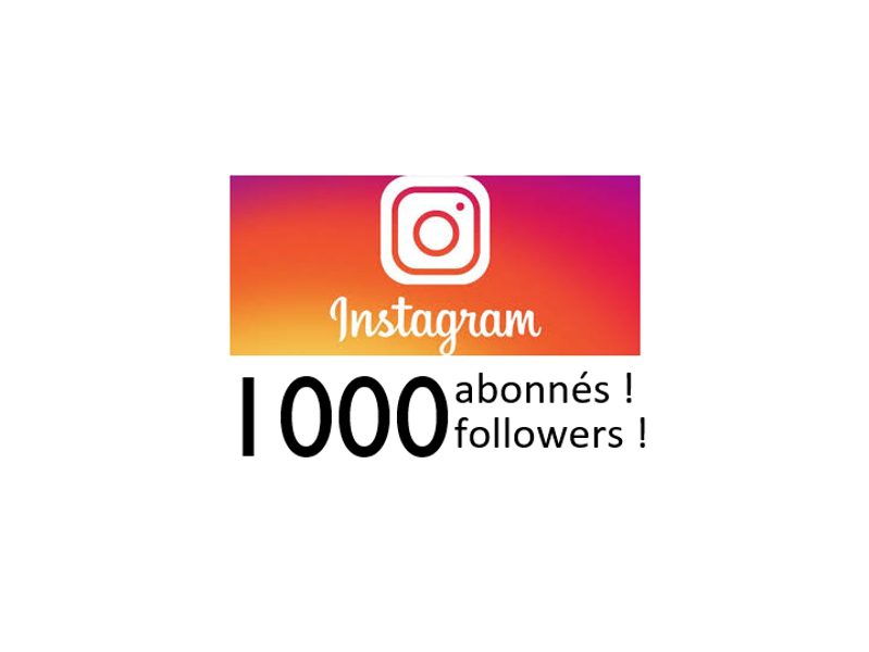 MERCI aux abonné(e)s Instagram!